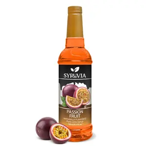 Syruvia Passion Fruit Flavored Syrup for Drinks, Cocktails, Lemonades, Iced Teas and Desserts – 25.4 fl oz