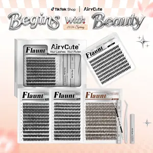 Flaunt Collection | Airy Cute Flaunt & Short Flaunt & Brown Flaunt & One-Length Flaunt | Waterproof, Long-Lasting Lashes | Flora | Natural Daily, Volume Style | Beginner Friendly DIY Lashes For a Flawless, Voluminous Look #SummerVibes