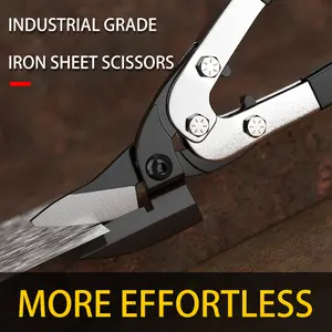 Professional Industrial Shears, Heavy-Duty Aviation Cutters, Durable Stainless Steel Shears, Multi-Purpose Metal Cutting Pliers for Metal Cutting, Crafts, Tin, Color-Coated Steel Roofing, and Rafter Trimming Cordless High Torque Ratchet Wrench Set