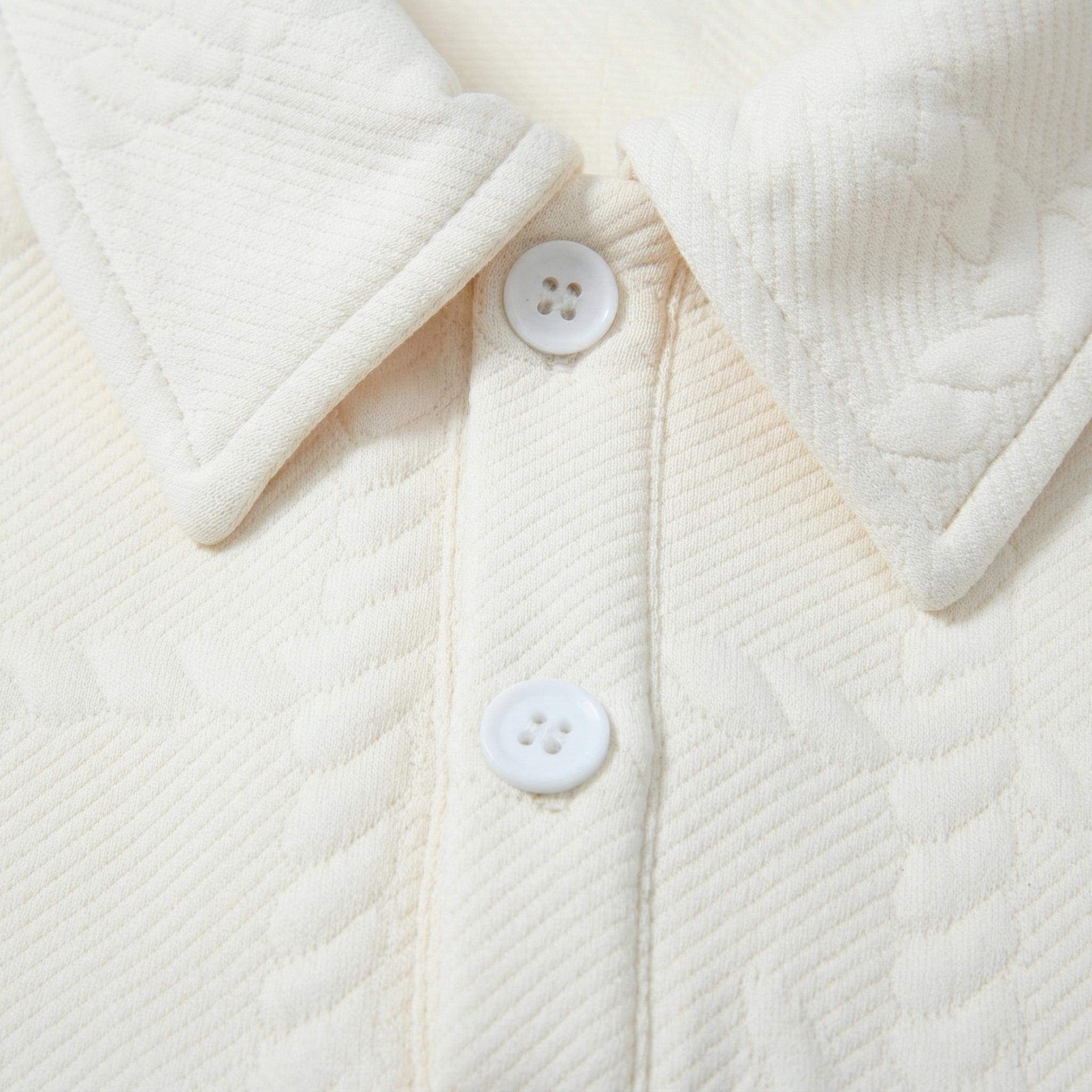 Men's 2 Piece Loungewear Set, Textured Polo Shirt & Shorts for Home & Streetwear