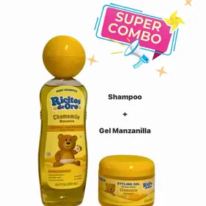 Ricitos de Oro Super Combo Shampoo Ricitos de Oro 250 ml & Gel Manzanilla 4 oz