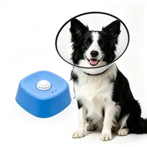 Slow Feeder Dog Bowls for Liquid Treats with Built-in Rolling Ball No Spill Bone Broth Bowl for All Dogs Safe Anti-Slip Silicone Design back and blue  #summervibes #petlovers