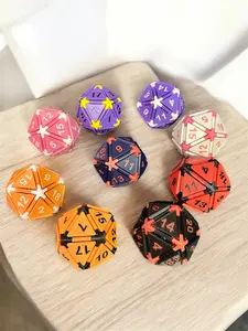 D20 Clicker DnD 3D Printed Gift Fidget Toy Desk