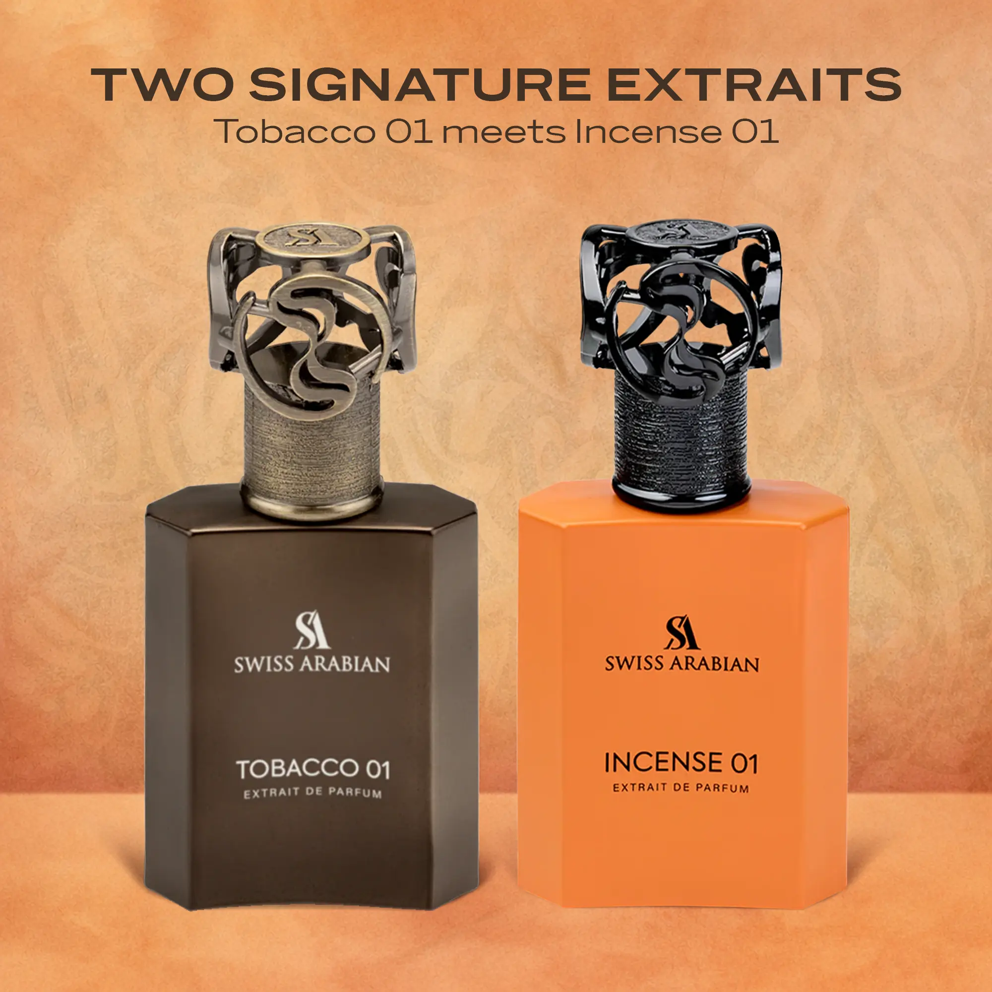 tobacco 01 Swiss Arabian Tobaccoo 01 & Incense 01 Extrait De Parfum Bundle (2 × 50ml) tobacco 01 Swiss Arabian Tobaccoo 01 & Incense 01 Extrait De Parfum Bundle (2 × 50ml)