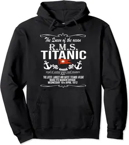 Titanic Vintage Cruise Ship Atlantic Voyage Ocean Queen Pullover Hoodie - Karenlyn Shop 24B07RRDHLZD