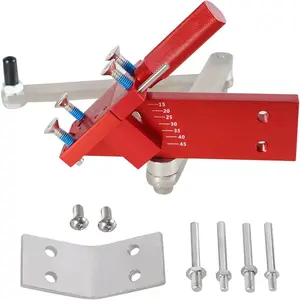 15°- 45°Lawn Mower Blade Sharpener Kit for and Left Hand Lawnmower Blades 5005 - Red