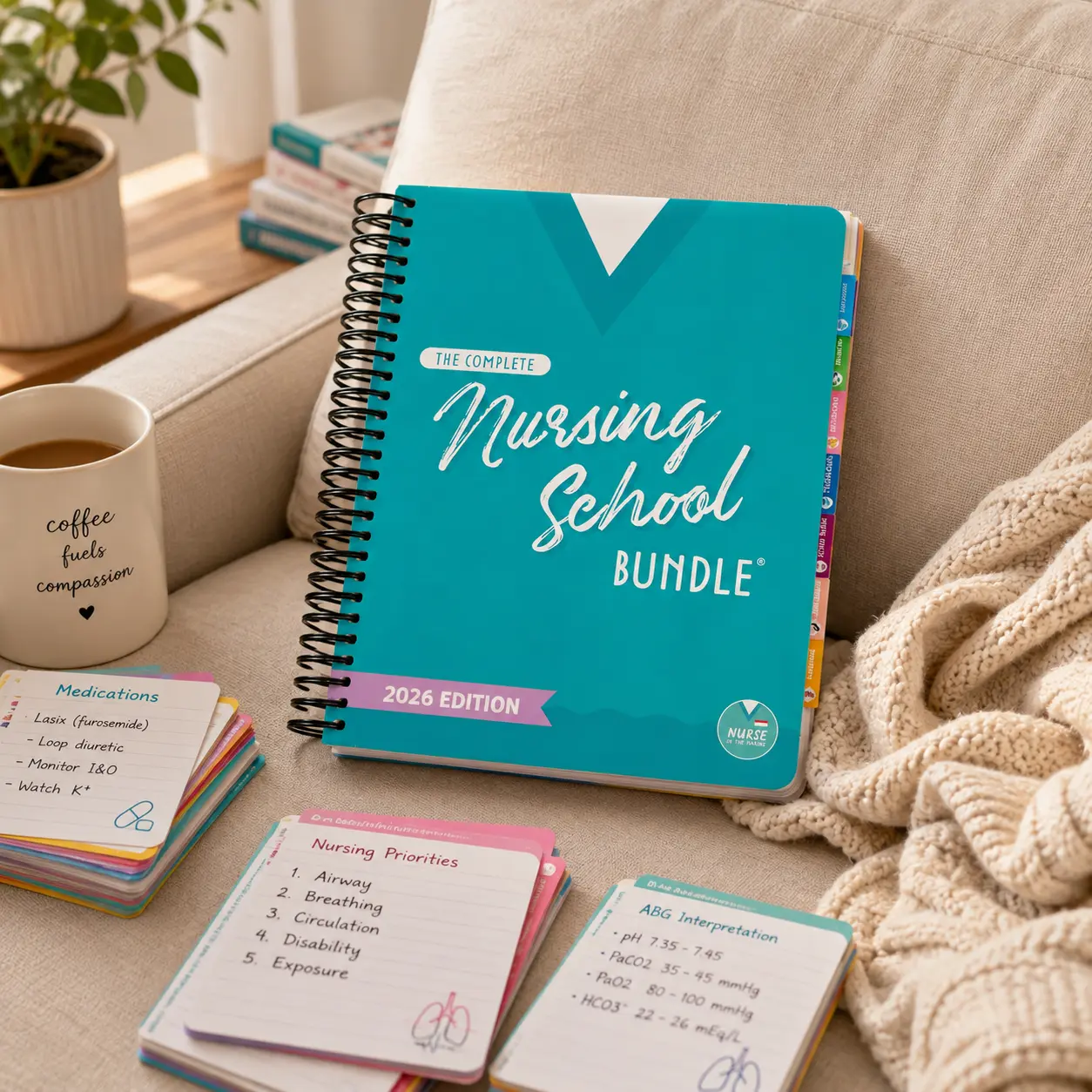 Nursing Study Guide & NCLEX Prep (400+ Pages): The Ultimate Nursing Notes Bundle