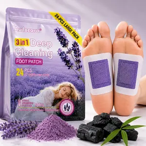 24PCS Natural Detox Foot Pads - Deep Cleansing Ginger, Bamboo & Lavender Patches for Toxin Removal, Stress Relief & Better Sleep | Mother's Day Gift, Summer Vibes