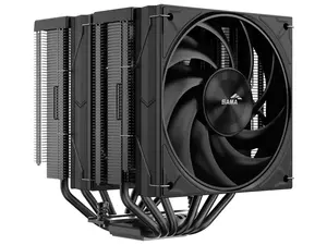 SAMA A60B  Dual-Tower CPU Air Cooler Aluminum Top Cover 6 Copper Heat Pipes, Dual 120mm PWM Fans, for AMD AM4/AM5, Intel LGA 1700/1150/1151/1200/1851 Thermal Grease/Black