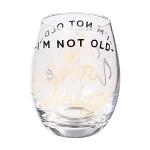 Evergreen 17-oz "I'm Not Old I'm Vintage" Stemless Wine Glass