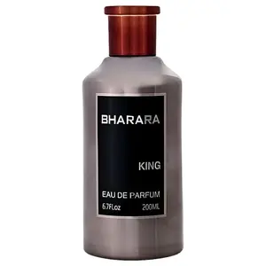 Bharara King Eau de Parfum 200ml 6.7 oz - Bright Citrus Opening Creamy Tropical Fruity Notes Warm Base Perfume for Unique Aroma