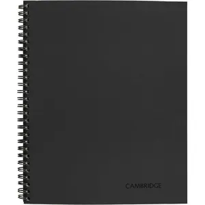 Limited Business Notebook, Legal Ruled Paper, 6-3/4" x 9-1/2", 80 Sheets, Flexible Soft Touch Cover, Wirebound, Gray (06672)