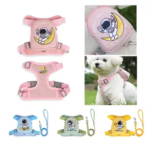 Pet Dog & Cat Astronaut Backpack Harness - Space Theme, Adorable Look, Multi-Size, Secure Fit, Pet Collars Harnesses & Leads Accessory
