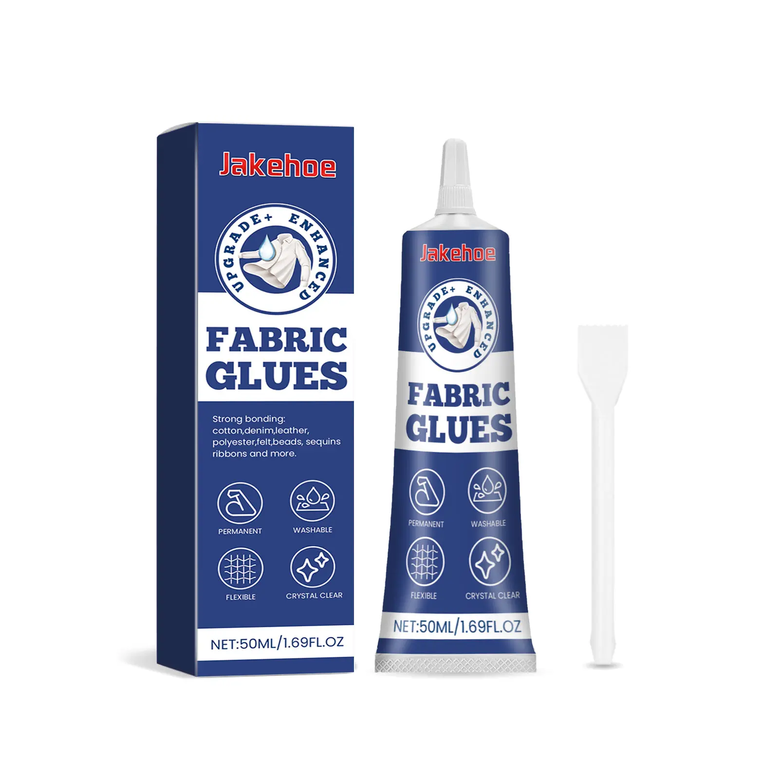 Jakehoe Fabric Adhesive Glue Multifunctional Fabric Glue Clothes Pattern Adhesive Soft Adhesive