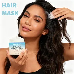 LIYALAN Hair mask,Moroccan Forrest Gump Oil  Hair Mask,Nutritional,Hair Care Curling,Smooth Hair Mask Conditioner,Haircare Shampoo,Cleansing,Comfort
