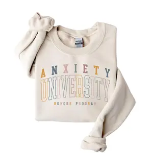 Anxiety University Honors Program Sweatshirt, Mental Health Sweatshirts, Anxiety Sweaters, Adhd Sweater, Mental Health Awareness Gift Shirt, kindness gag gift, counselor gift, feelings sweater, Depression Gifts, gift for therapist, wellness shirt