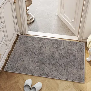 Geometric Pattern Door Mat, Non-slip Entrance Doormat, Soft Decorative Floor Mat for Home Living Room Bedroom Bathroom Room Decor, Non Slip Rug