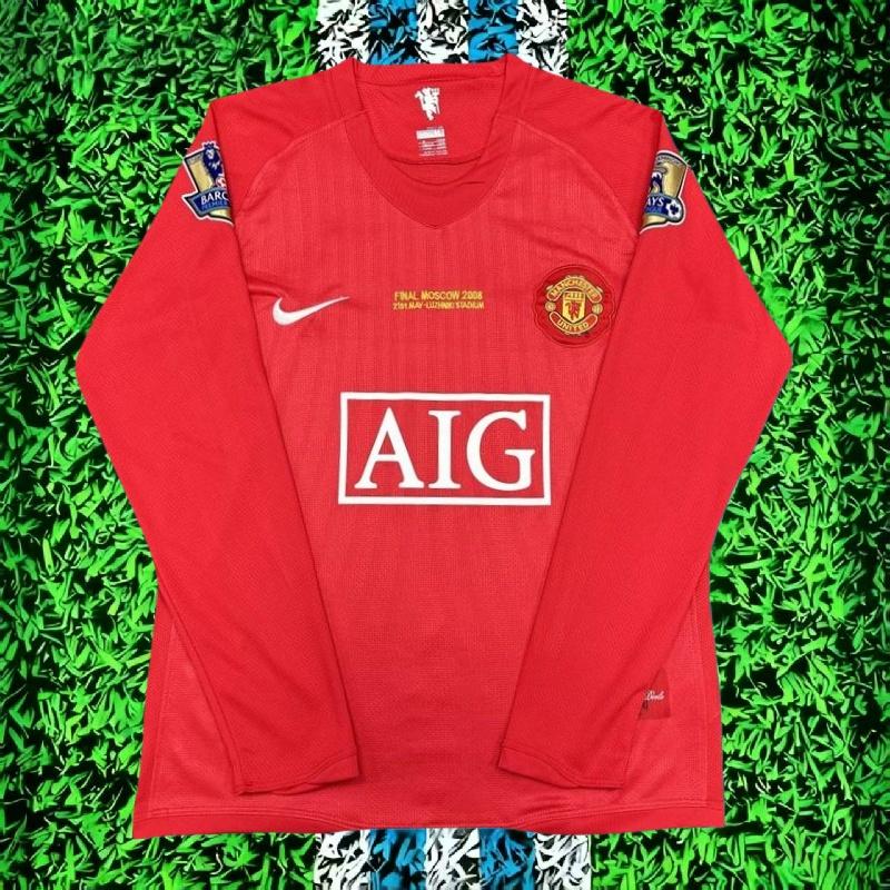 07-08 Champions League Retro Long Sleeve CR 7Soccer Jersey