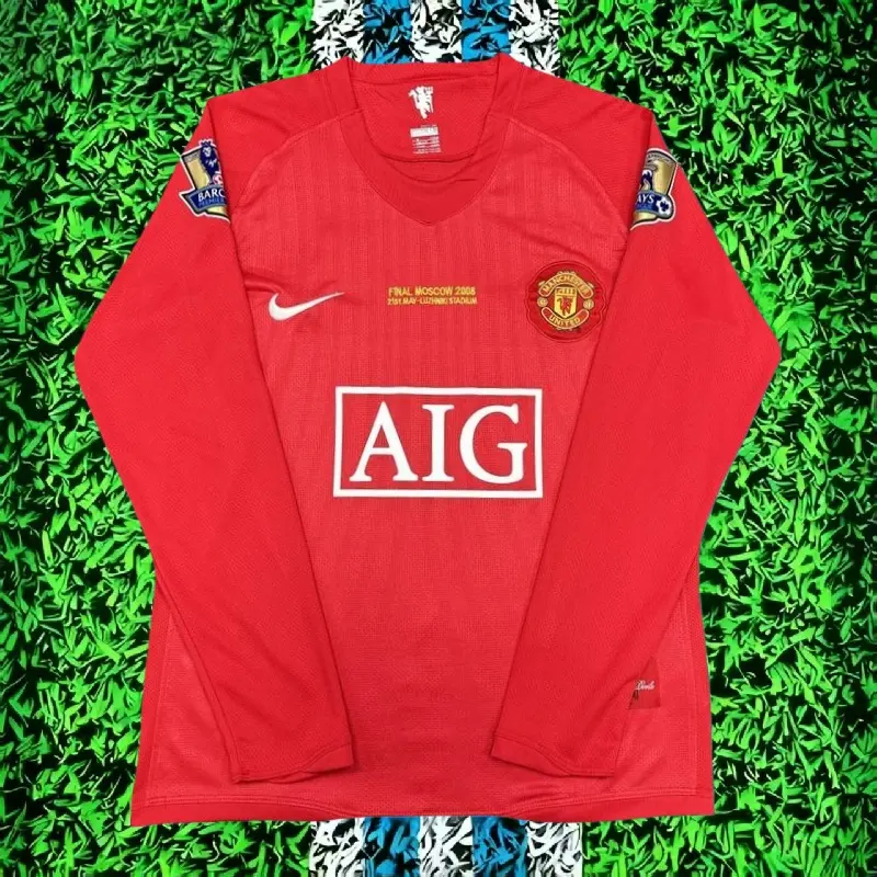 07-08 Champions League Retro Long Sleeve CR 7Soccer Jersey