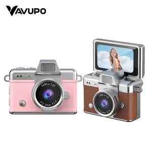 Thumb sized Flip Screen Mini Camera -2026 New Digital Retro HD Portable Small Camera, 180 ° Flip Screen, Retro Mini Camera Keychain, Christmas Gift for Children and Friends, New Year Gift