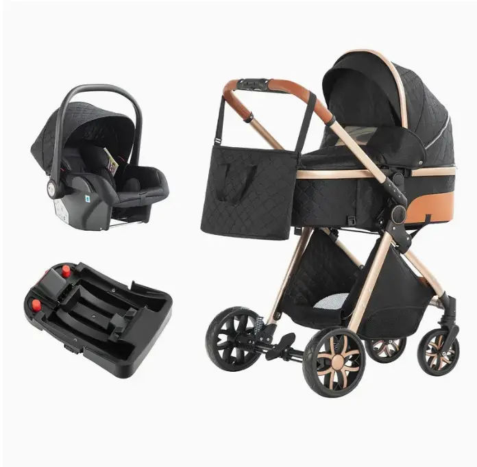 Lightweight Reversible Baby Stroller - Compact Folding Infant Travel Pushchair with Multi-Position Recline, Durable Metal Frame, Car Seat Adaptable for Outdoor Activities & Daily Use