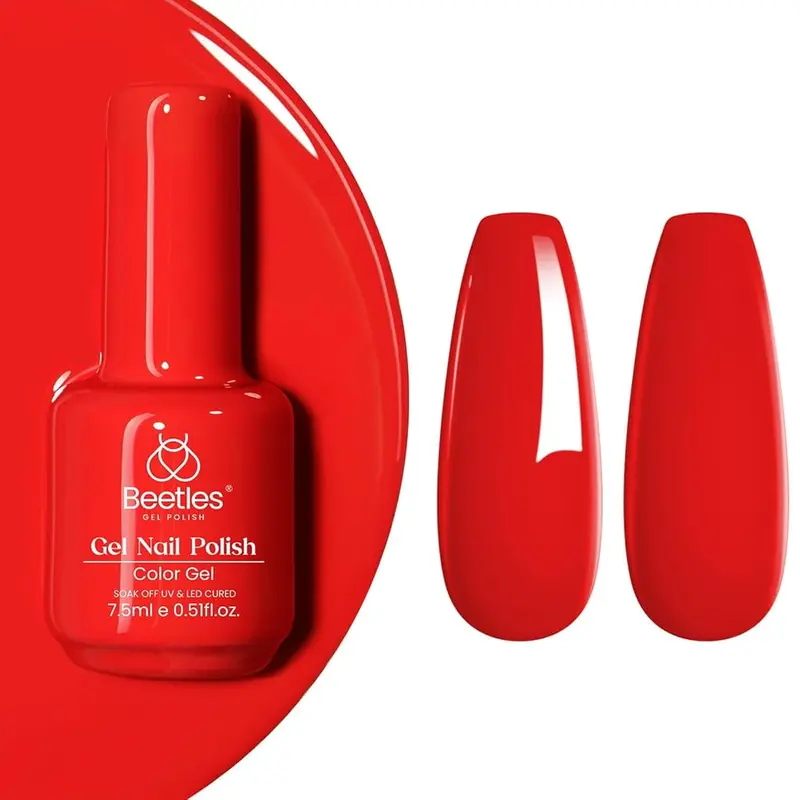 Beetles Gel Nail Polish,15ml Summer Soak Off UV Gel Polish French Nail Art Manicure Salon DIY Design at Home Gift for Woman Flawless Smooth #TikTokShopBacktoSchool