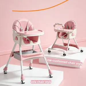 A multifunctional dining chair featuring two modes—standard dining chair and rocker—that can be switched between with ease. Safe and reliable, it is equipped with a 5-point safety harness. It is foldable ， and offers a 3-position adjustable backrest