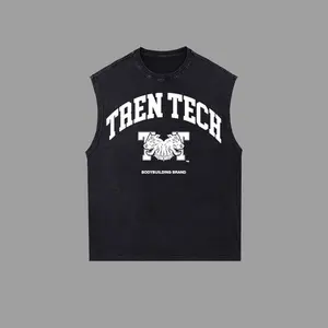 [GoldenIron]  Tren Tech Lifting Club "FERAL OG" Retro Unisex Washed Tank top, T-Shirt , 100% Heavy Cotton Gold's Gym Workout Hoodie Tee, Men's Sport Outfit, Gym Men's Hoodie T-shirt - Tank Top, Muscle Training Shirt, Gift for man