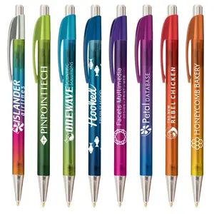 Personalized Sleek Elite Slim Ombre Click Pen Printed