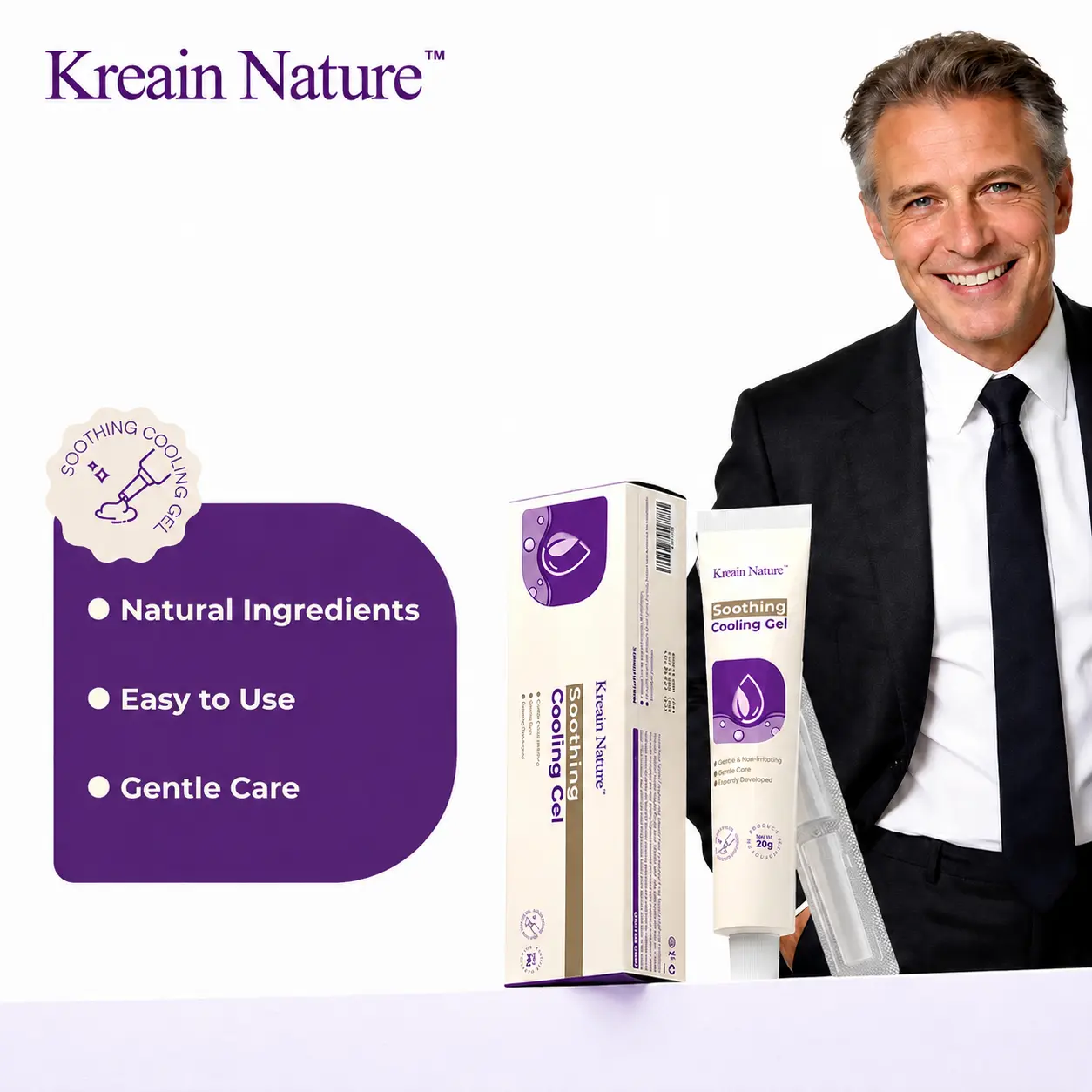 Kreain nature 1 Natural care gel, gentle and non-irritating, suitable for daily use