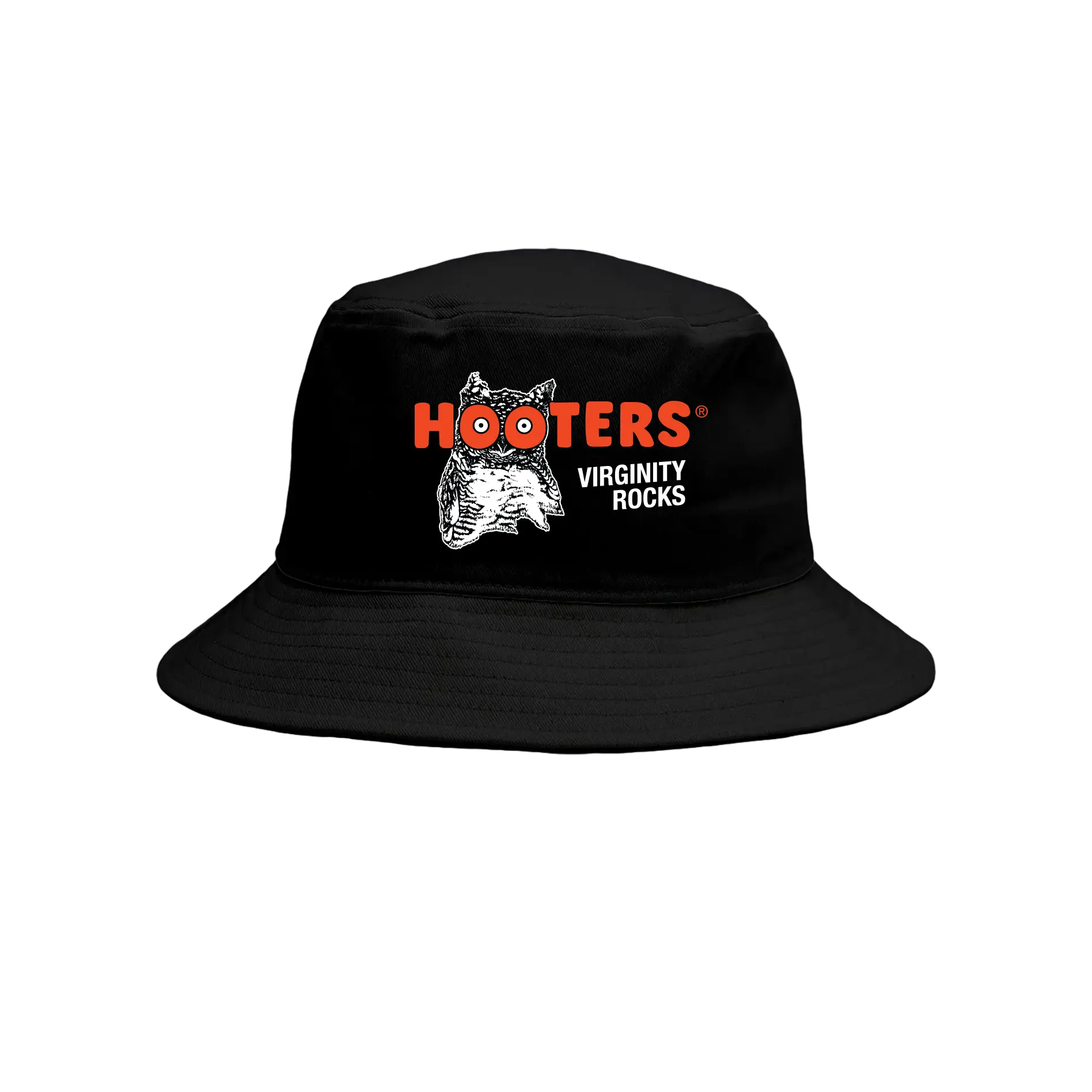 Virginity Rocks x Hooters Black Bucket Hat