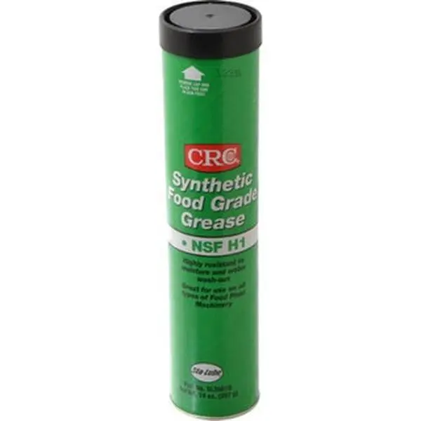Synthetic Food Grade H1 High Temperature Grease - 14 oz Cartridge, NLGI 2, Extreme Pressure, 400°F Max Temp, Clear/Yellow, Cycling Leisure & Outdoor Equipment Lubricant, 1007927