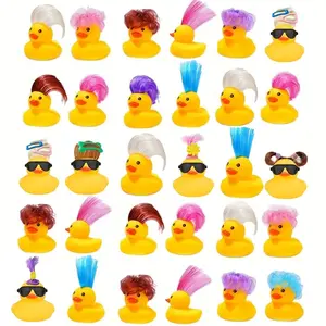 10/20pcs Mini Rubber Duckies, Cute Fun Bathtub Decorations, Boy Girl Gifts, Party Favors, New Year Easter Thanksgiving Atmosphere