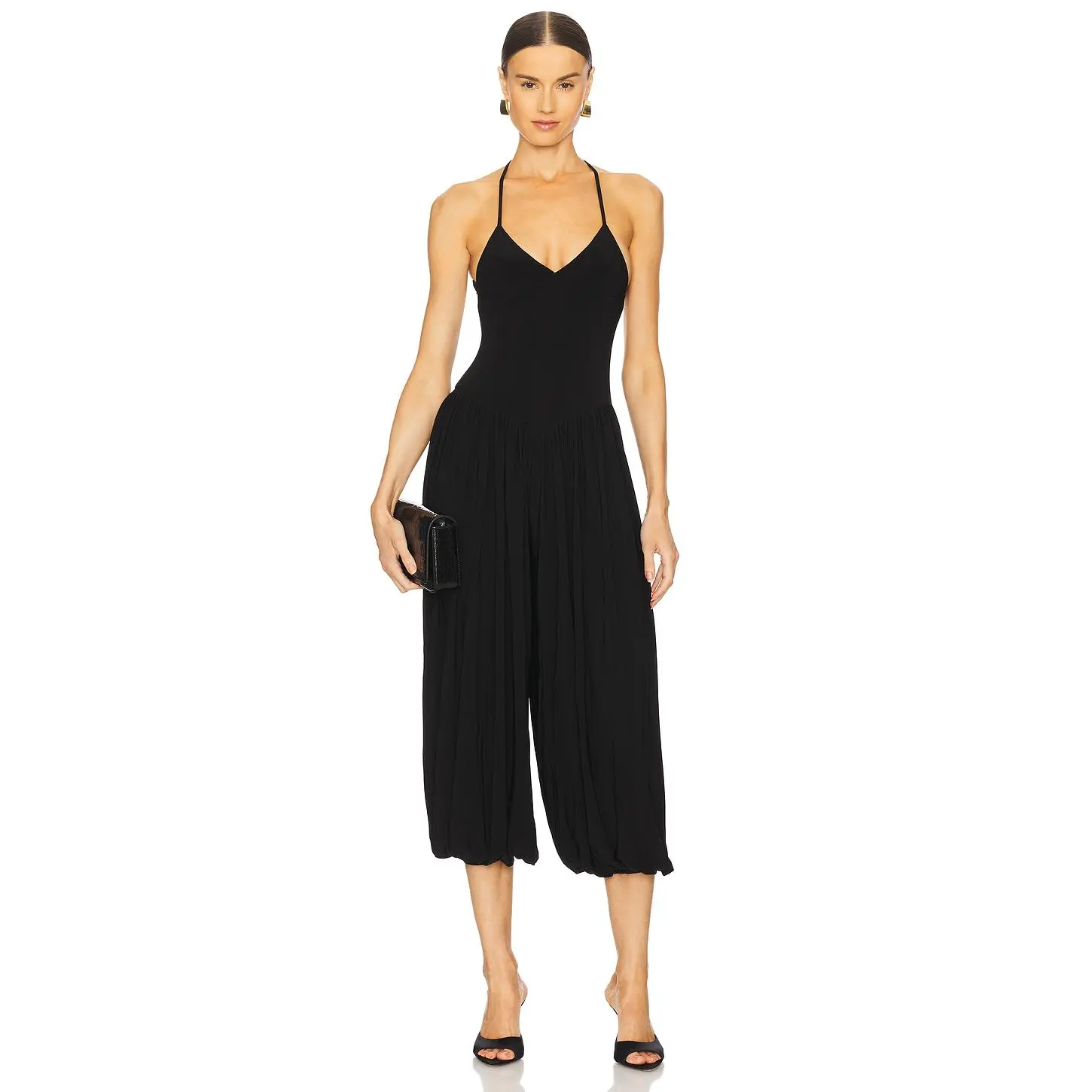 Norma Kamali Kenny Jumpsuit in Black