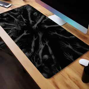 Hands Pattern Mouse Pad, Rectangle Gaming Mouse Pad, Office Desk Keyboard Mat for Home Office Game Room Desk, Computer Accessories, Desktop Accessory