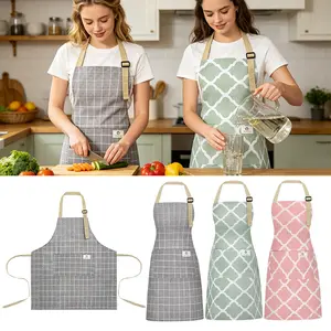  3pcs Adjustable Apron Set for Women Men Comfortable Cooking Apron with Pockets, Baking And Grilling Apron,Home Cooking