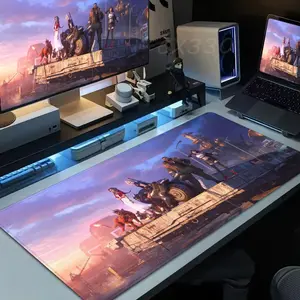 Game Final Fantasy 7 Mouse Pad High definition printing Computer Mousepad Office 1000x500mm 900×400mm 800×400mm 600x300mm XXL Pc Game Mousemat Non-slip Rubber Keyboard Deskmat Universal Mouse Pad