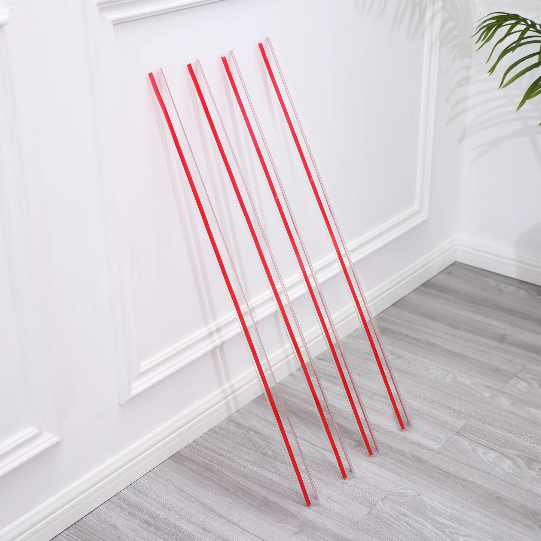 4Pcs Peel and Stick Clear Corner Guards, Self-Adhesive L-Shaped Outside Corner Shield for Wall Edge Furniture Door Frame Protector Bumper