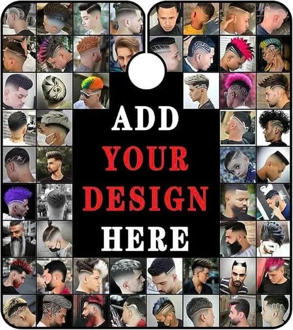 Custom Barber Cape Personalized Haircut Salon Cape with Snaps