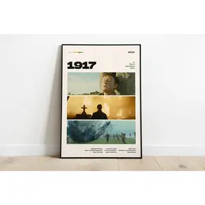 1917 Movie Poster, Modern Movie Poster Print, 1917 Poster Wall Decor, Sam Mendes