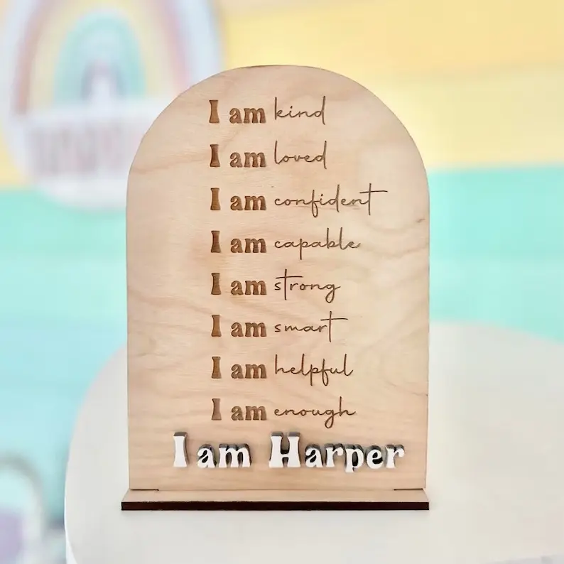 Positive affirmation board for kids and adults