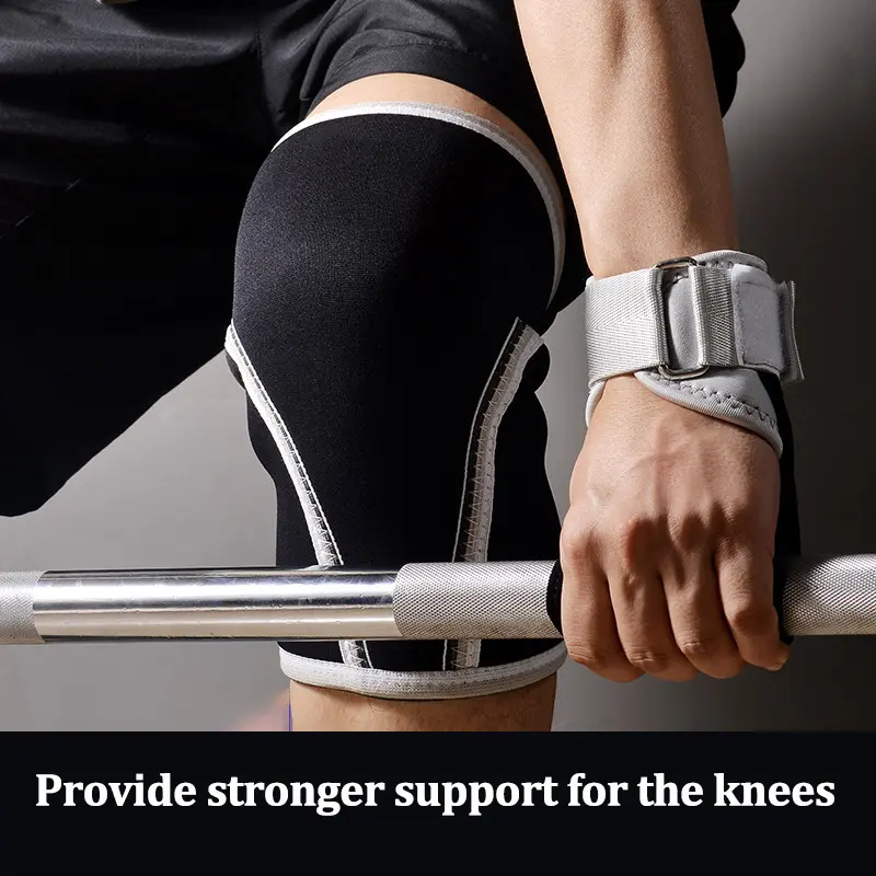 7mm Neoprene Knee Compression Sleeves Pair for Men & Women - Knee Support Wraps for Weightlifting, Cross Training, Powerlifting