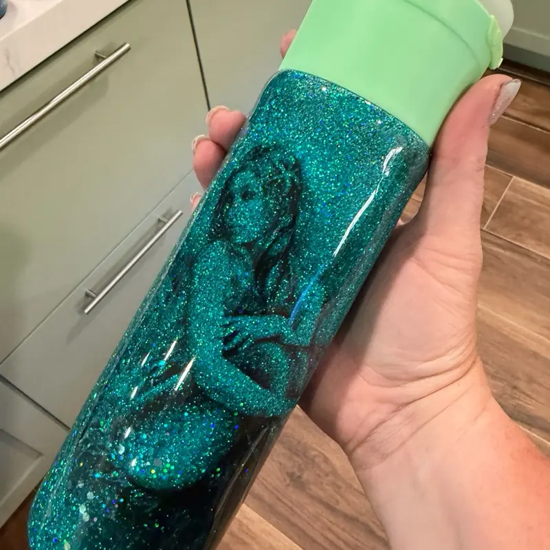 Unique Custom One of a kind Tumbler with Bluetooth speaker