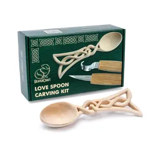 Celtic Spoon Carving Kit – Complete Starter Whittling Kit for Beginners – DIY04