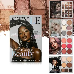 Four-Layer Makeup Book, Complete Face Makeup in One Palette, Saves Money, Practical for Daily Use, Commute, Dates, All Scenarios