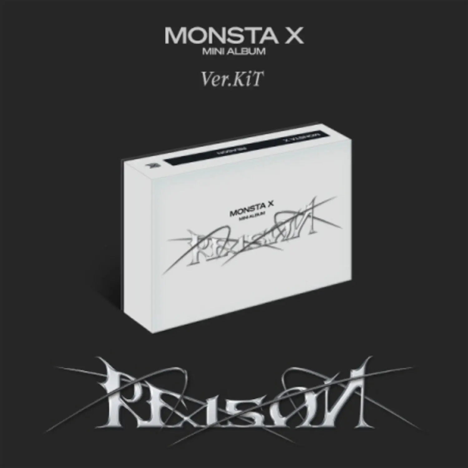 Monsta X - Reason - Air Jit - incl. Title & Credit Card, Postcard, 24 Photocards + Member Photocard  [DISCLESS DIGITAL] Postcard, Photos, Asia - Import, Concept Photocards