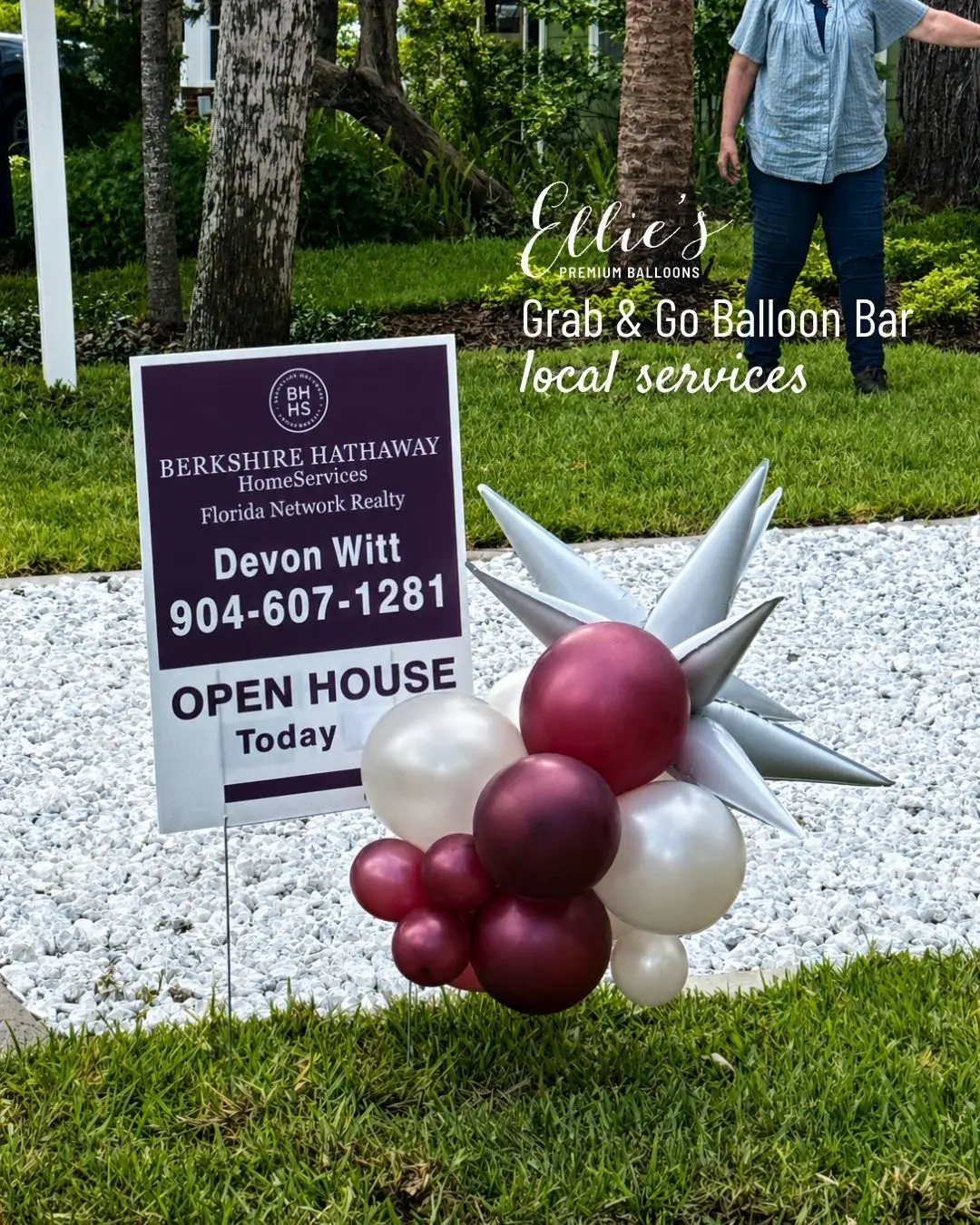 Realtor Two Packs Balloon Clusters With Starburst | Ellie's Grab And Go