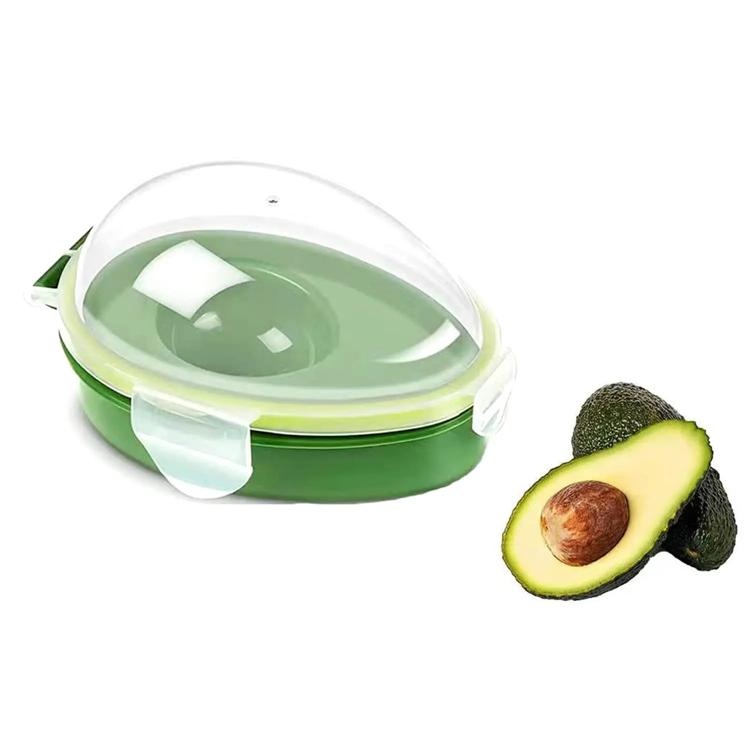 Avocado Storage Container, Practical Half Avocado Sealed Box, Sealable Container, Reusable Food Container, Plastic Food Storage, Easy to Store & Clean, Kitchen Organizer Tool for Avocado Preservation