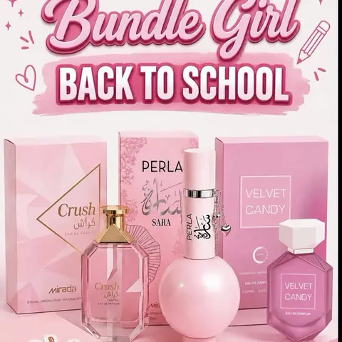 Back To School Bundle Girl 3pcs - Perla Sara - Crush Exotic- Velvet Candy  | Eau de Parfum