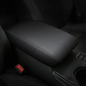 Black Leather Console Armrest Cover, Car Accessories for 2016-2023 Nissan Maxima - Custom-Made, Interior Protection, Easy-to-Clean, Perfect Fit